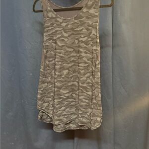 Lululemon Athletica Gray Camo Tank Top